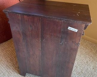 Rustic Wood Nightstand Single 30x24x16