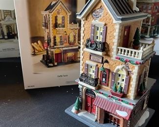 Dept. 56 Café Tazio Department Christmas in the city series #56.59253 in Original Box 9 x 5.25 x 4.75in HxWxD