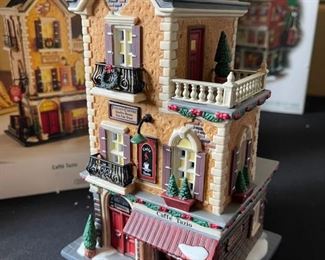 Dept. 56 Café Tazio Department Christmas in the city series #56.59253 in Original Box 9 x 5.25 x 4.75in HxWxD
