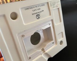 Dept. 56 Café Tazio Department Christmas in the city series #56.59253 in Original Box 9 x 5.25 x 4.75in HxWxD