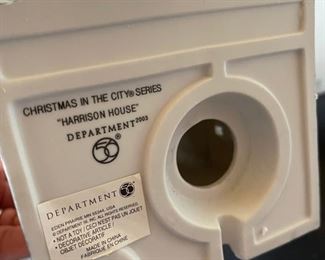 Dept. 56 Harrison House Christmas in the City Series Department #56.59211 in Original Box 11.25x4.5x 4.25in HxWxD