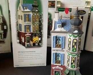 Dept. 56 Café Caprice French Restaurant Christmas in the City Series Department #56.58882 in Original Box 10.5 x 3.75 x 4.5in HxWxD