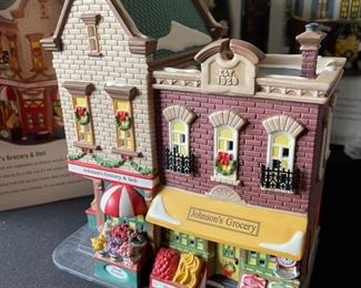 Dept. 56 Johnson’s Grocery & Deli Christmas in the City Series Department #56.58886 in Original Box 9 x 7.25 x 6in HxWxD