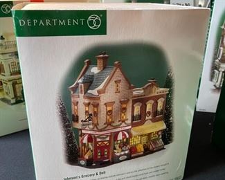 Dept. 56 Johnson’s Grocery & Deli Christmas in the City Series Department #56.58886 in Original Box 9 x 7.25 x 6in HxWxD