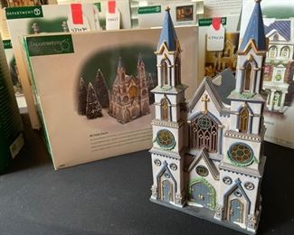 Dept. 56 Christmas in the City Series Old Trinity Church Department #56.58940 in Original Box 11 x 5.5 x 8.5in HxWxD