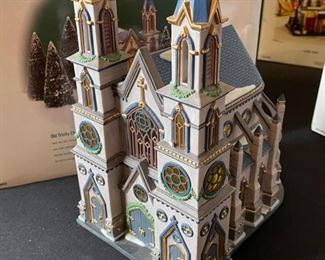 Dept. 56 Christmas in the City Series Old Trinity Church Department #56.58940 in Original Box 11 x 5.5 x 8.5in HxWxD