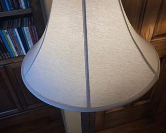 2pc Ornate Floor Lamps pair 62in H x 12in Diameter Base