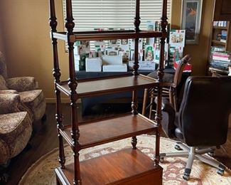 Thomasville Ernest Hemingway Shelf Unit 4-Tier Bookshelf with drawer #1 72.25 x 25.75 x 14in HxWxD