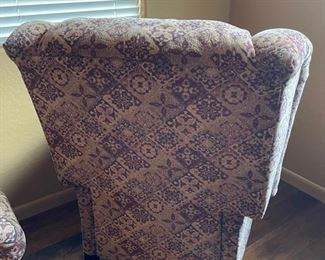 #1 La-Z-Boy Buchanan High Leg Recliner Wingback Clawfoot Reclining Chair 45 x 39 x 37in Seat Height: 21 in HxWxD