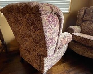 #2 La-Z-Boy Buchanan High Leg Recliner Wingback Clawfoot Reclining Chair 45 x 39 x 37in Seat Height: 21 in HxWxD