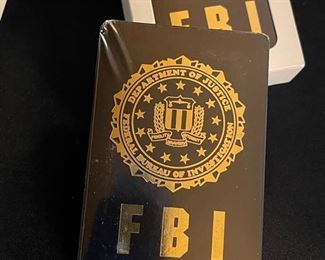 4pc FBI playing cards sealed in the package