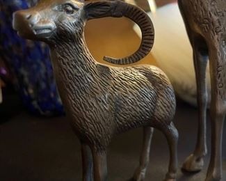 3pc Brass Animals Figures 10x6