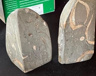 Polished Stone bookends 5x5 in