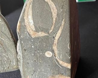 Polished Stone bookends 5x5 in