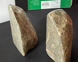 Polished Stone bookends 5x5 in