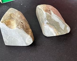 Polished Stone bookends 5x5 in