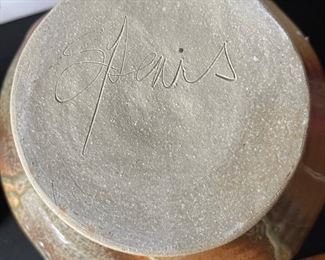 Larry Spears Studio Pottery Pot w/ Lid 9.5x10in