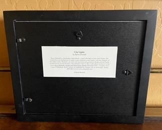 Byron Birdsall City lights Framed Print Frame: 9.75 x 10.75in