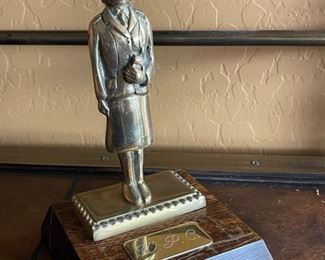 New Scotland Yard Brass Figure Trophy 7.5 x 4.5
