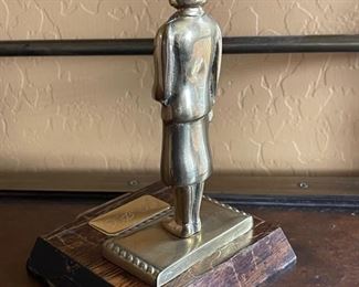 New Scotland Yard Brass Figure Trophy 7.5 x 4.5
