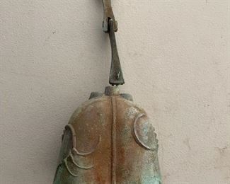 22in Mid Century Paolo Soleri Bronze Wind Chime Bell Arcosanti Big bell 22x5.25