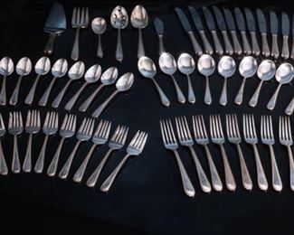 70pc Set S. Kirk & Son Golden Winslow Sterling Silver Flatware Set KIRK STIEFF 70pc