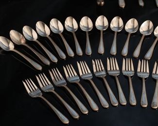 70pc Set S. Kirk & Son Golden Winslow Sterling Silver Flatware Set KIRK STIEFF 70pc