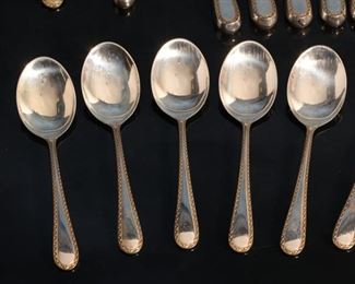 70pc Set S. Kirk & Son Golden Winslow Sterling Silver Flatware Set KIRK STIEFF 70pc