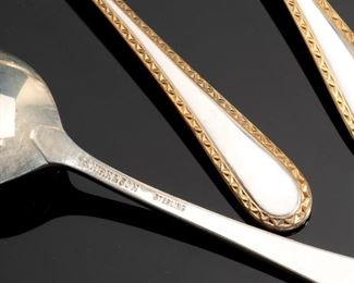 70pc Set S. Kirk & Son Golden Winslow Sterling Silver Flatware Set KIRK STIEFF 70pc