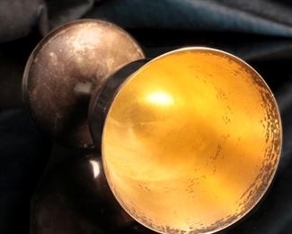 1pc Manchester Sterling Silver Goblet NRA Logo 6.625in H x 3.25in Diameter