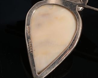 Judi Yates Sterling Silver & Stone Modern Pendant 74x56mm