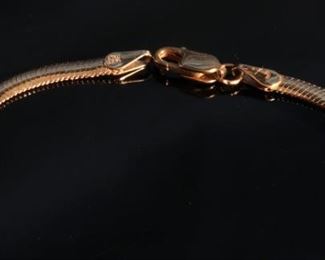 Italy 14k Gold Omega Necklace 18in LJMC-3 Length: 18in Width: 3mm