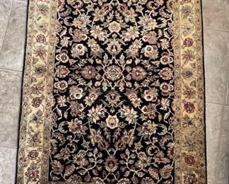 6x4ft Hand Knotted Wool Rug 75 x 48in