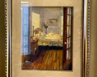 Ruby’s Room Randy Van Beek Art Signed Frame: 16 x 13