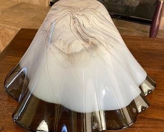 Dan Bergsma HandBlown Art Glass Bowl Vase Signed 9 x 18 x 18 HxWxD