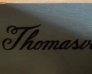 Thomasville Dark Wood China Cabinet Display Cab 80.35x64.5x19.5in HxWxD