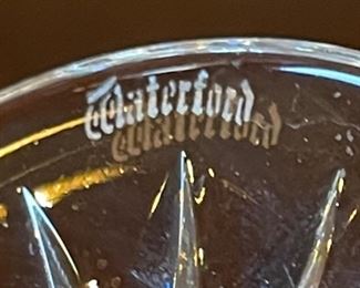 2pc Waterford Crystal Lismore Tall Martini Glasses 6.625in H x 4.625in diameter