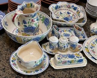 111pc Masons Plantation Colonial China Set Mason’s CARL FORSLUND Regency 111pc