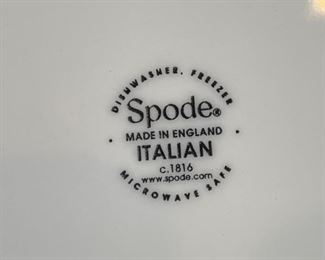 47pc Spode Italian Blue & White China Set 47pc as shown