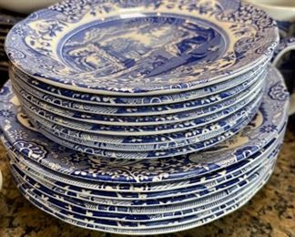 47pc Spode Italian Blue & White China Set 47pc as shown