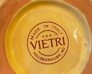 16pc Vietri Italy Yellow/Green China Set Partial 16pc