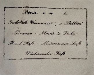 Bellini Italian Gallery Deruta Centerpiece bowl 3.5in H x 22.5in Diameter