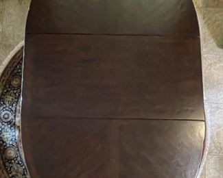 Drexel Heritage European Retreat Empire Oval Dining Table w/ 6 Chairs Table: 30x42x54-74in HxWxD