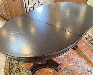 Drexel Heritage European Retreat Empire Oval Dining Table w/ 6 Chairs Table: 30x42x54-74in HxWxD