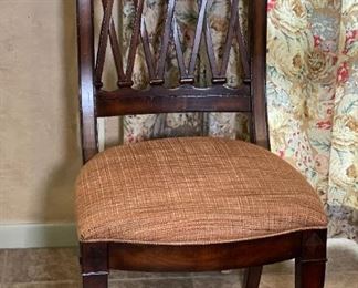 Drexel Heritage European Retreat Empire Oval Dining Table w/ 6 Chairs Table: 30x42x54-74in HxWxD