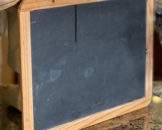 French Menu Chalkboard Ceramic Pig 22 x 12.5 x 6.5in HxWxD