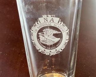4pc FBI National Academy Glasses Cocktail Highball Bar Beverage Tumblers 5.75 x 3.25in diameter