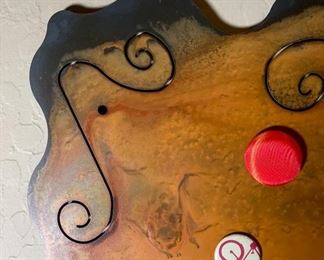 Rustic Metal Art Magnet Board 28in H x 20in W