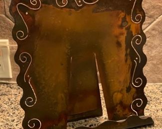 Rustic Metal Art Book Holder 13 x 12 x 3in