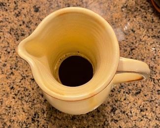 Signed Studio Pottery Pitcher Shawn 12 x 7 x 5.5in HxWxD